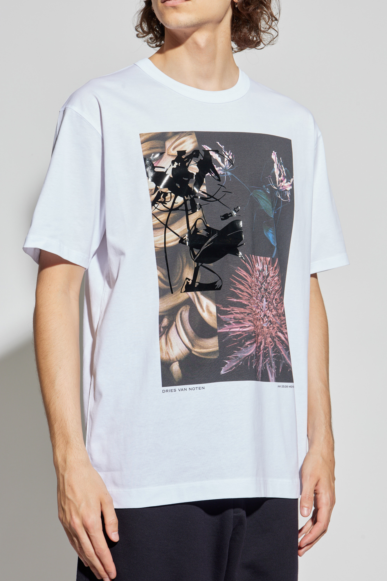 Tシャツ・カットソー DRIES VAN NOTEN Men T-shirt White 2510211091600 001 Show tee - Spring-Summer Men | Dries Van Noten
